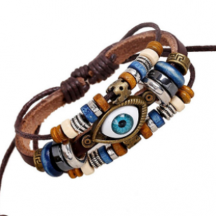 Armband-Lederen-oog